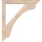 Ekena Millwork Legacy Traditional Smooth Bracket w/ Offset Brace, Douglas Fir, 5 1/2"W x 40"D x 44"H BKT0604X40X44LEC01SDF - alternate 4